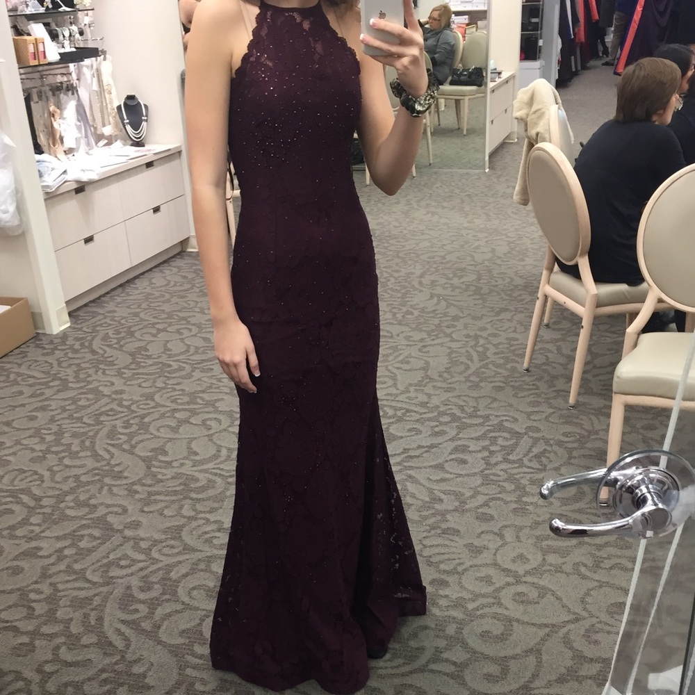 Deep purple prom dress!!